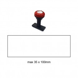 Hand Stamp MS35100R , 35x100mm